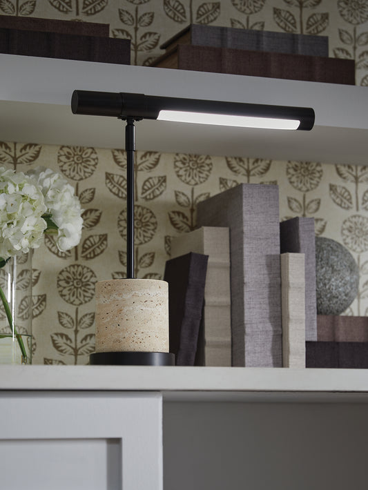 Bradenton Furniture Outlet - Ashley Furniture - Vinmour Lighting - Metal Desk Lamp (1/CN) / Brown/Beige - L734402