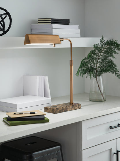 Bradenton Furniture Outlet - Ashley Furniture - Yafe Lighting - Metal Desk Lamp (1/CN) / Bronze Finish - L734412