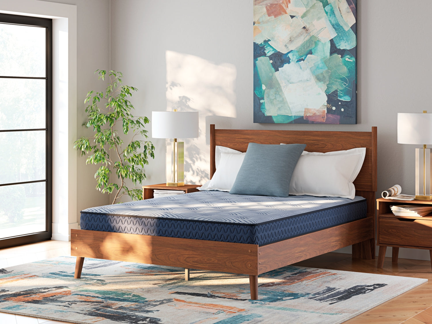 Bradenton Furniture Outlet - Ashley Furniture - Peak 2.0 Bonnell Mattresses - Twin / Light Blue - M20111