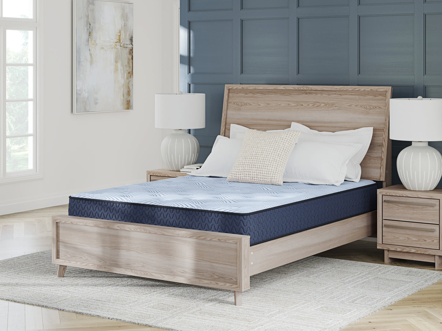 Bradenton Furniture Outlet - Ashley Furniture - Peak 2.0 10 Hybrid Mattresses - California King / Light Blue - M20251
