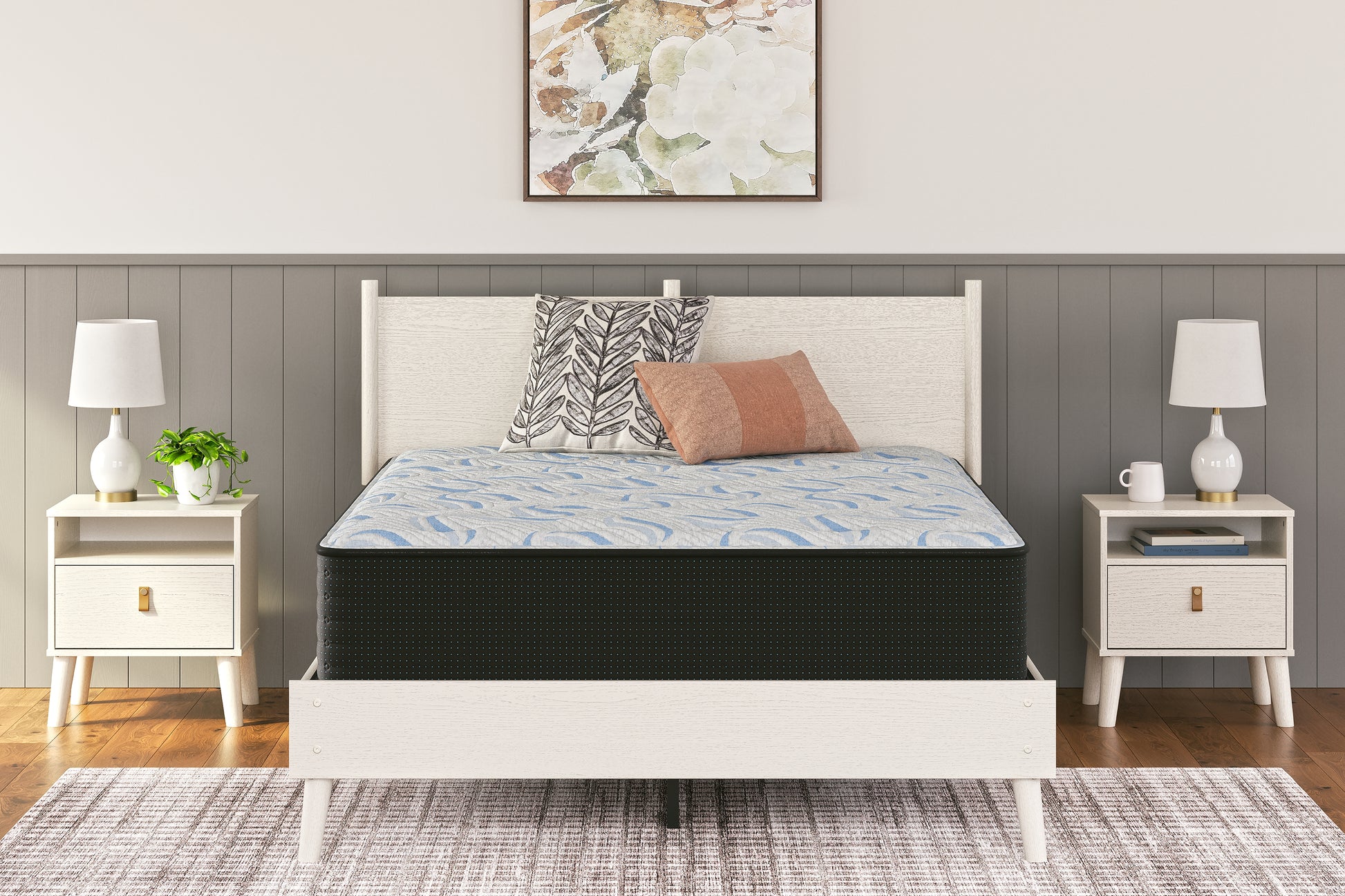 Bradenton Furniture Outlet - Ashley Furniture - Elite Springs Plush Mattresses - King / Gray/Blue - M40641