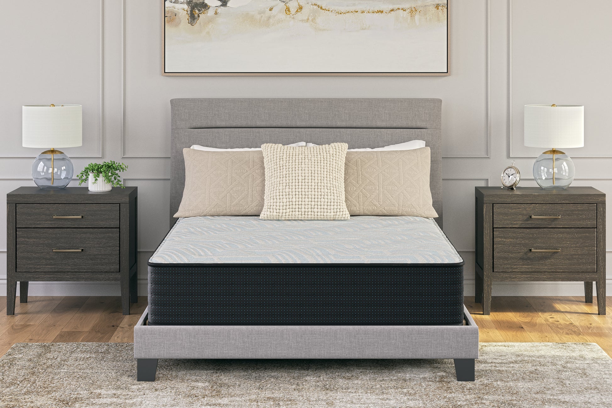 Bradenton Furniture Outlet - Ashley Furniture - Palisades Firm Mattresses - Queen / Gray/Blue - M41531