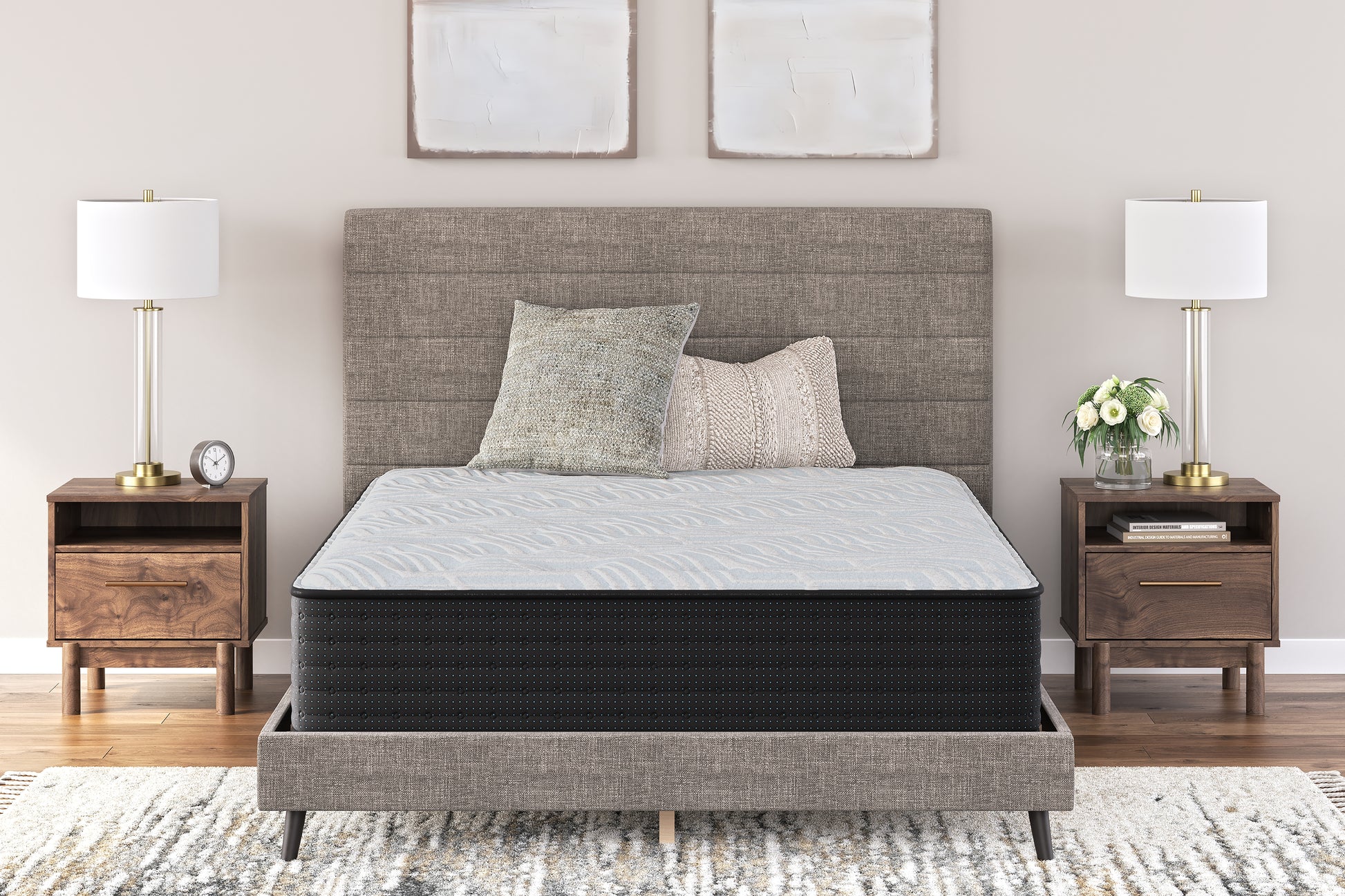 Bradenton Furniture Outlet - Ashley Furniture - Palisades Plush Mattresses - King / Gray/Blue - M41641