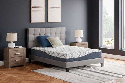 Bradenton Furniture Outlet - Ashley Furniture - 10 Inch Chime Elite 2.0 Mattresses - Twin / White/Blue - M42511
