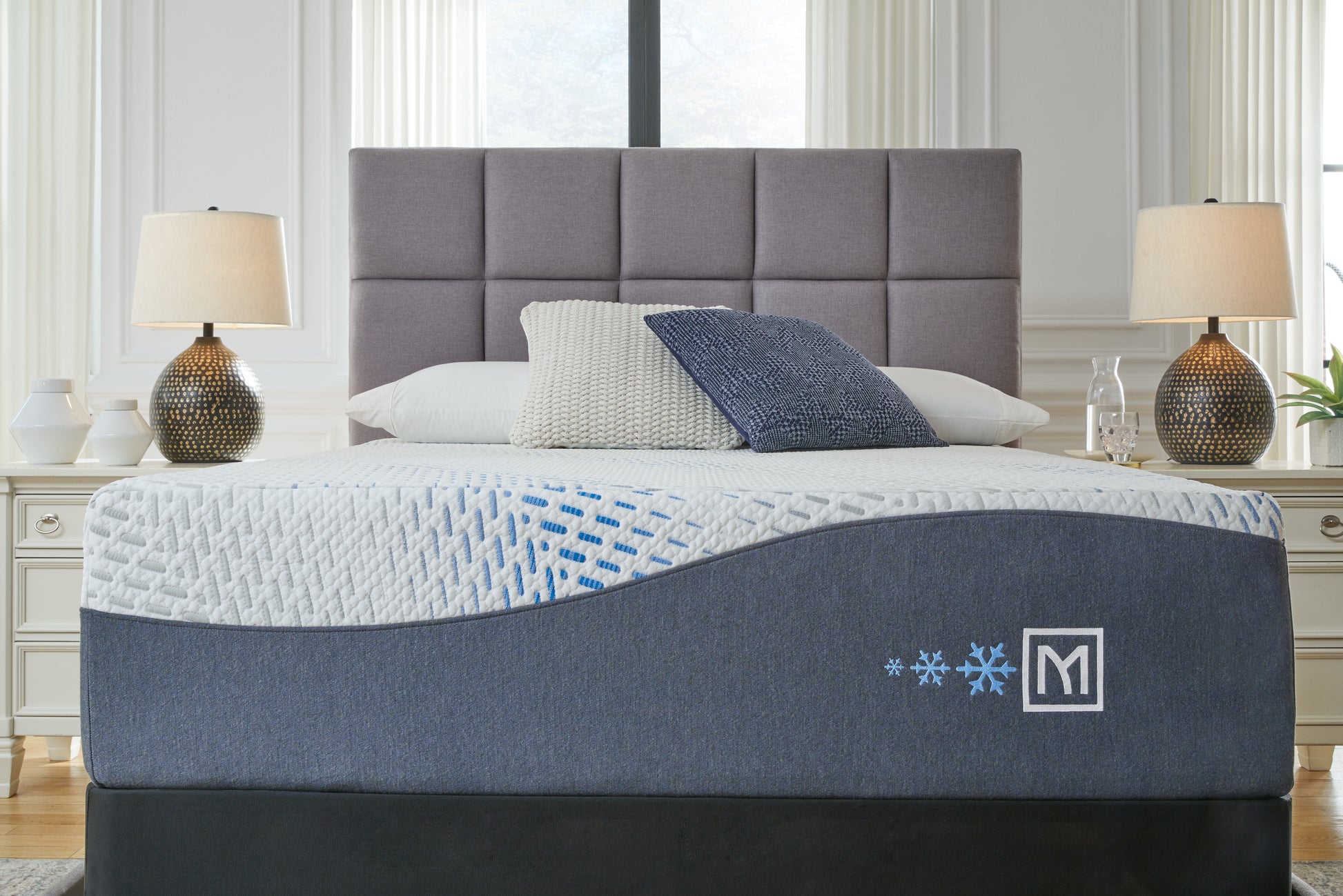 Bradenton Furniture Outlet - Ashley Furniture - Millennium Cushion Firm Gel Memory Foam Hybrid Mattresses - California King / White - M50751