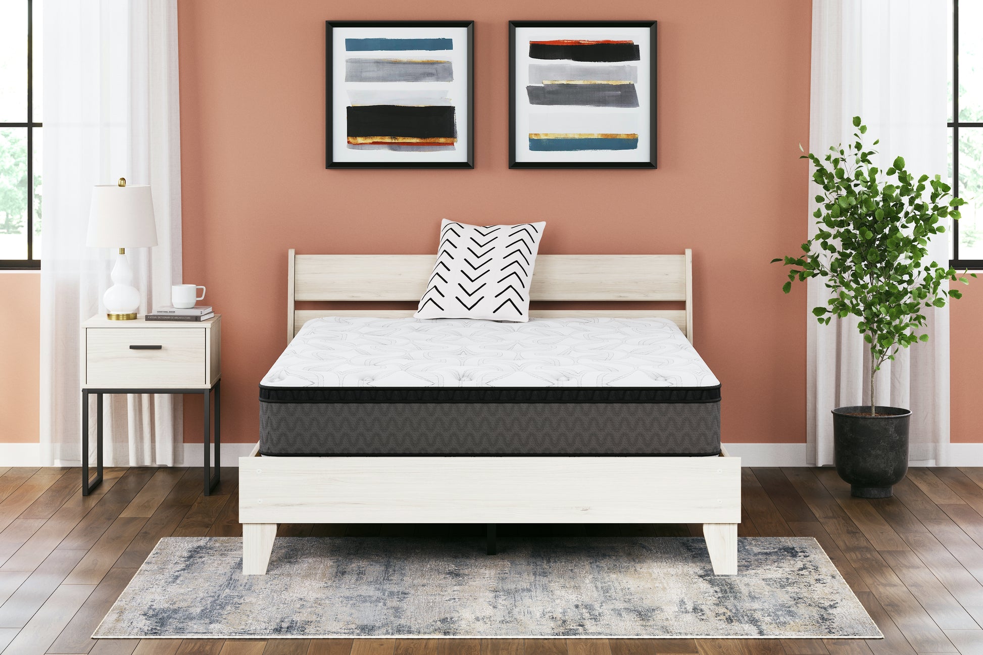 Bradenton Furniture Outlet - Ashley Furniture - 12 Inch Pocketed Hybrid Mattresses - King / White - M59041