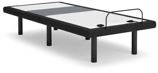 Bradenton Furniture Outlet - Ashley Furniture - Best Base with Lumbar and Audio Twin XL Adjustable Base - TXL Adjustable Base / Charcoal Gray - M5X572