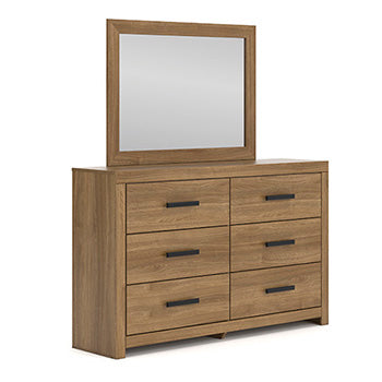 Bradenton Furniture Outlet - Ashley Furniture - Broachmyn Bedroom - Six Drawer Dresser / Auburn - PCB1116-31