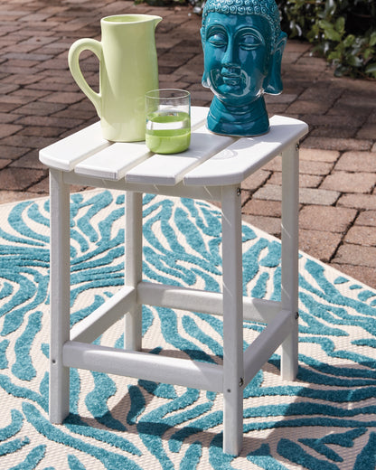 Bradenton Furniture Outlet - Ashley Furniture - Sundown Treasure Outdoor - Rectangular End Table / White - P011-703