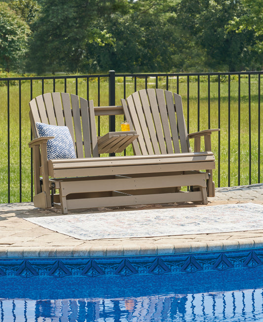 Bradenton Furniture Outlet - Ashley Furniture - Hyland wave Outdoor - Rectangular Cocktail Table / Black - P108-701