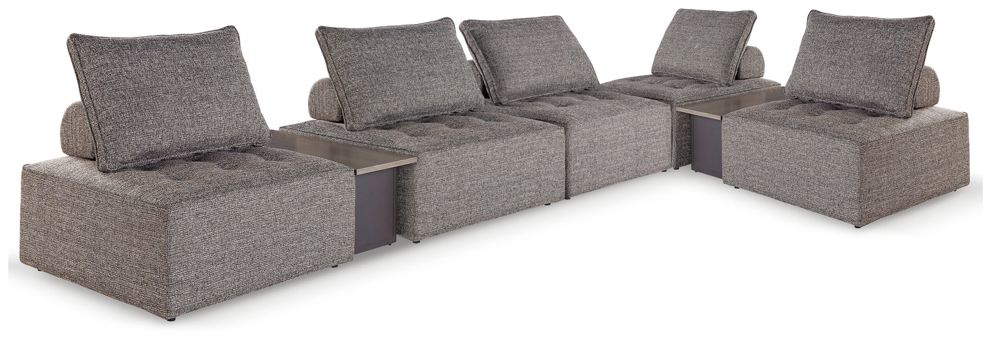 Bradenton Furniture Outlet - Ashley Furniture - Bree Zee Outdoor - 7-Piece Outdoor Modular Seating / Brown - P160P13