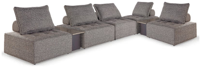 Bradenton Furniture Outlet - Ashley Furniture - Bree Zee Outdoor - 7-Piece Outdoor Modular Seating / Brown - P160P13