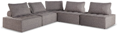 Bradenton Furniture Outlet - Ashley Furniture - Bree Zee Outdoor - 5-Piece Outdoor Modular Seating / Brown - P160P10