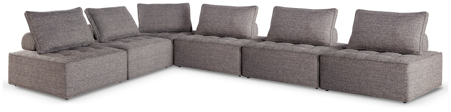 Bradenton Furniture Outlet - Ashley Furniture - Bree Zee Outdoor - 6-Piece Outdoor Modular Seating / Brown - P160P11