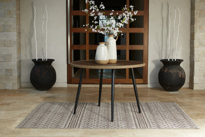 Bradenton Furniture Outlet - Ashley Furniture - Amaris Outdoor - Round Dining Table / Brown/Black - P369-615