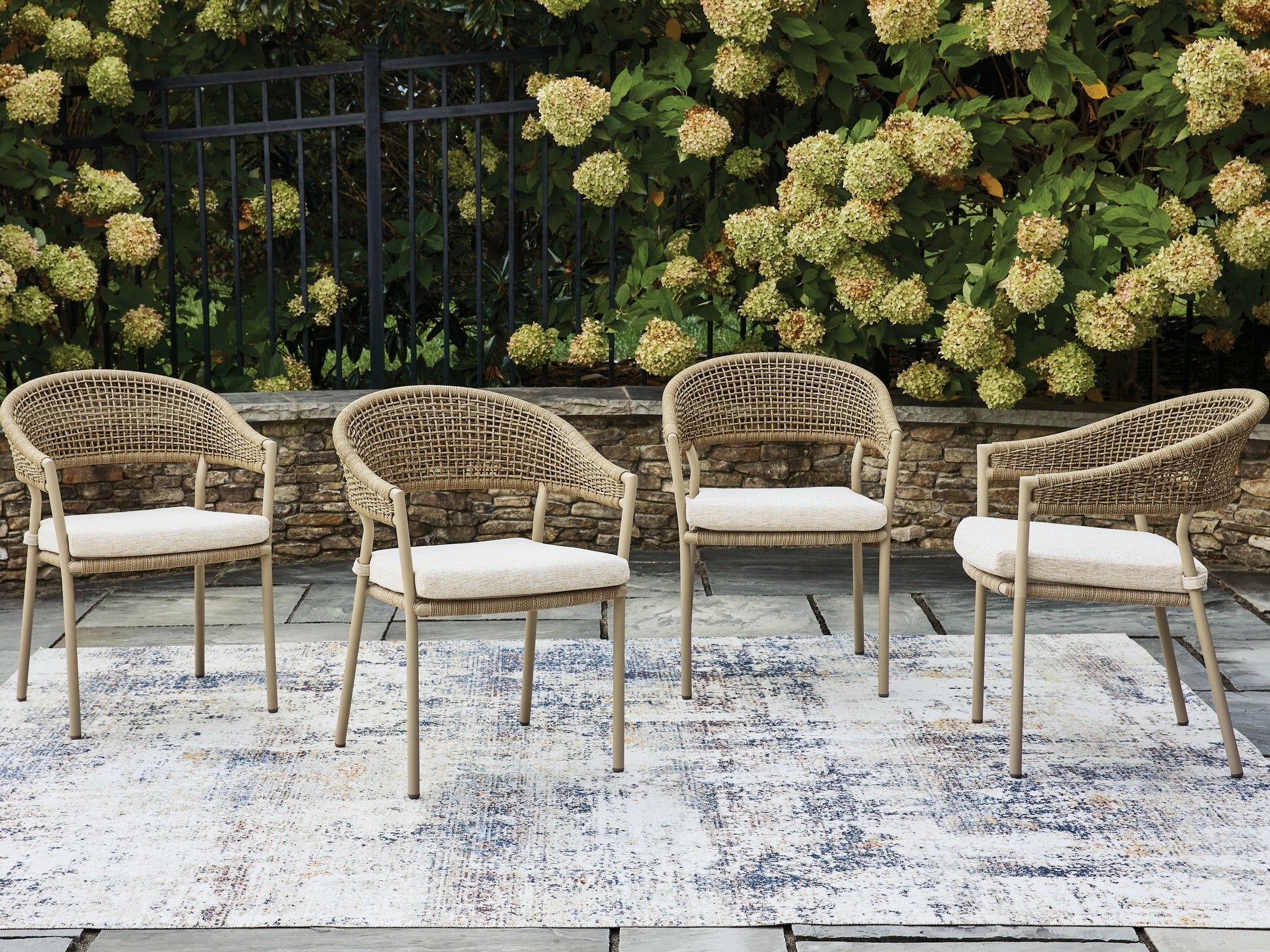 Bradenton Furniture Outlet - Ashley Furniture - Orchard Beach Outdoor - Arm Chair With Cushion (4/CN) - PCP373-601A