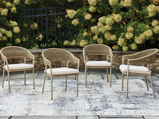 Bradenton Furniture Outlet - Ashley Furniture - Orchard Beach Outdoor - Arm Chair With Cushion (4/CN) - PCP373-601A