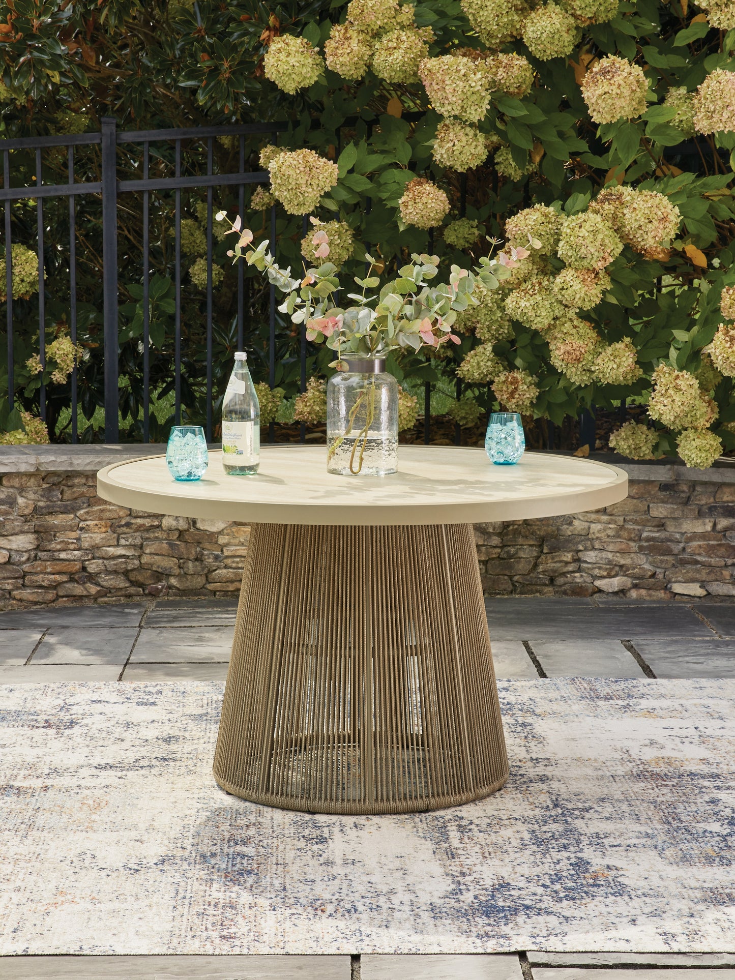 Bradenton Furniture Outlet - Ashley Furniture - Orchard Beach Outdoor - Outdoor Dining Table / Beige - PCP373P2