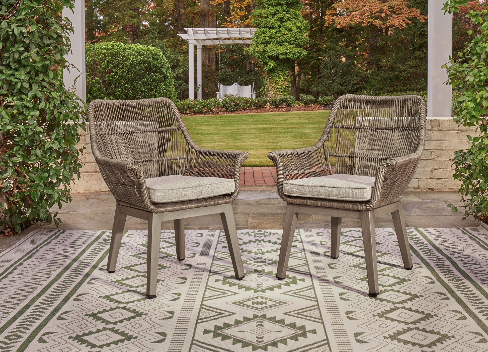 Bradenton Furniture Outlet - Ashley Furniture - Beach Front Outdoor - RECT Dining Room EXT Table / Beige - P323-635