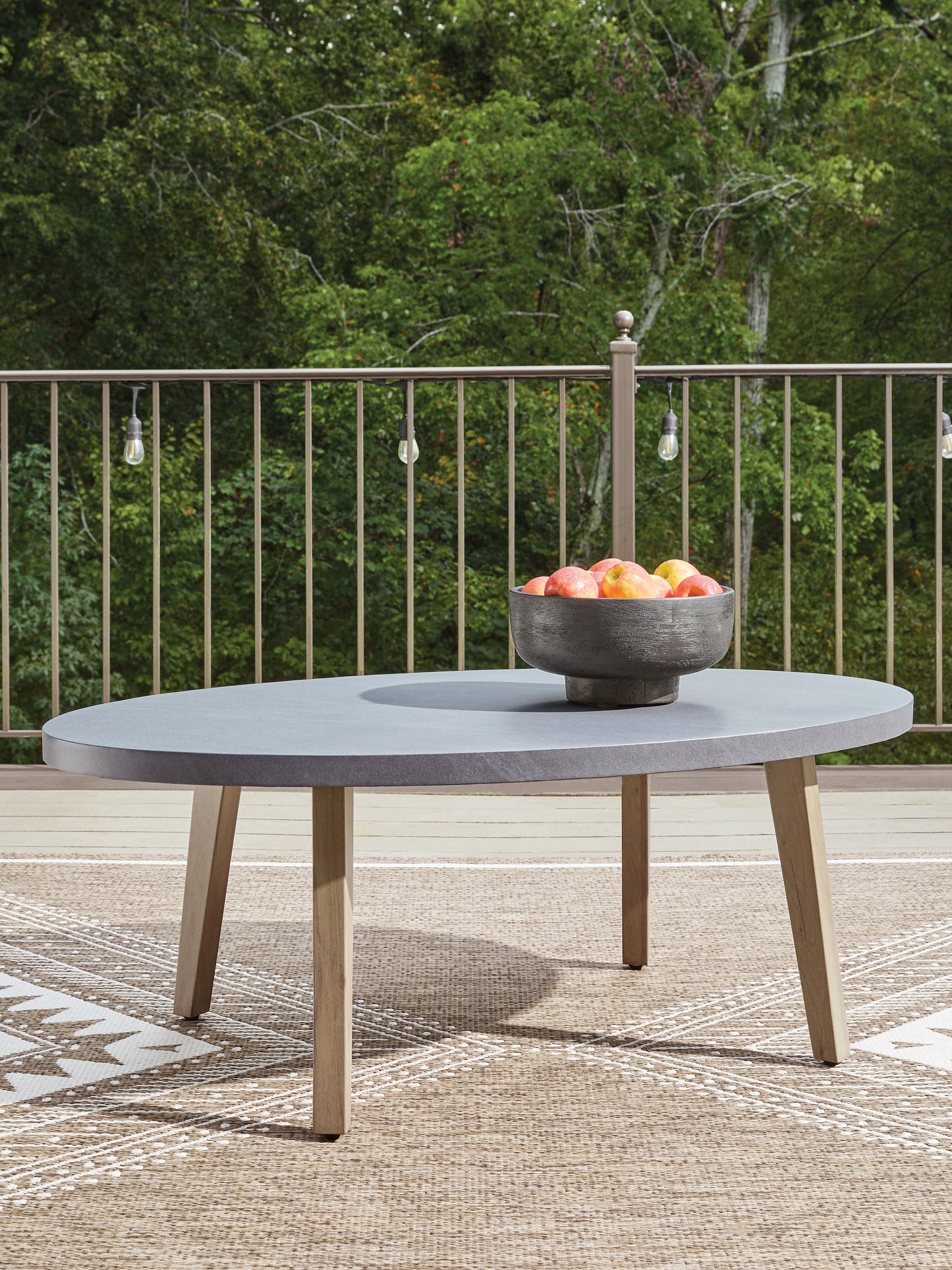 Bradenton Furniture Outlet - Ashley Furniture - Harmony Headlands Outdoor - Oval Cocktail Table - PCP428-701