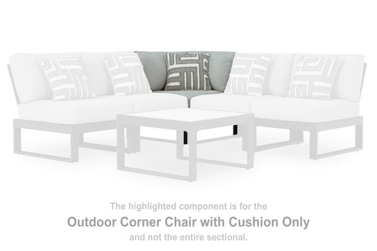 Bradenton Furniture Outlet - Ashley Furniture - Beachloft Outdoor - 5-Piece Outdoor Sectional / Black/Gray - P490P2