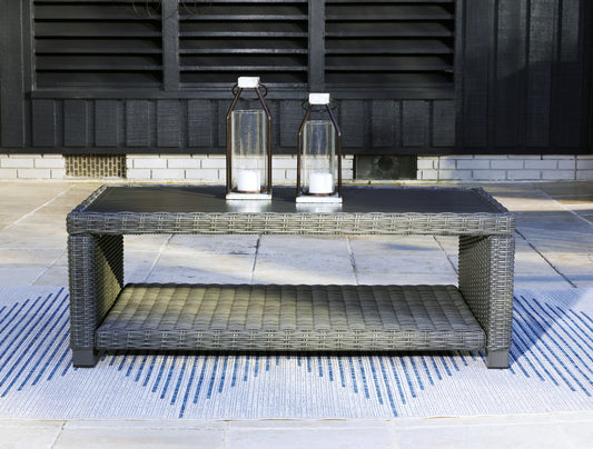 Bradenton Furniture Outlet - Ashley Furniture - Elite Park Outdoor - Bench with Cushion / Gray - P518-600