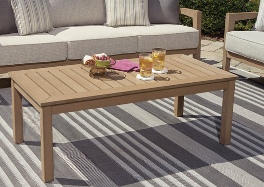Bradenton Furniture Outlet - Ashley Furniture - Hallow Creek Outdoor - Rectangular Cocktail Table / Driftwood - P560-701