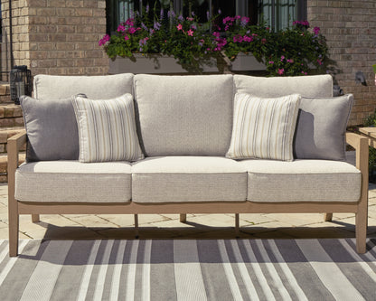 Bradenton Furniture Outlet - Ashley Furniture - Hallow Creek Outdoor - Sofa with Cushion / Driftwood - P560-838