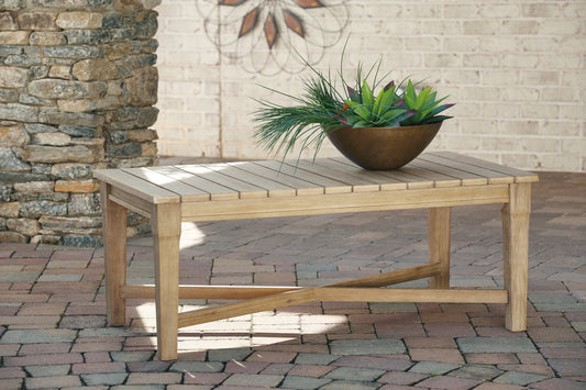 Bradenton Furniture Outlet - Ashley Furniture - Carter Hall Outdoor - Sofa with Cushion / Beige - P601-838