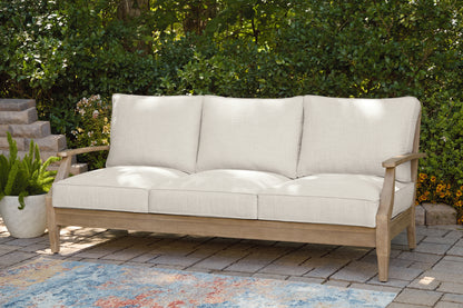 Bradenton Furniture Outlet - Ashley Furniture - Carter Hall Outdoor - Sofa with Cushion / Beige - P601-838
