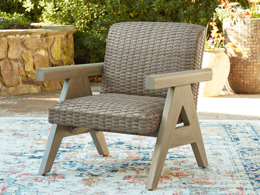 Bradenton Furniture Outlet - Ashley Furniture - Cliff Trails Outdoor - Square Fire Pit Table / Beige - PCP690-772