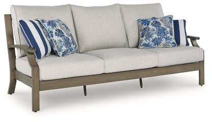 Bradenton Furniture Outlet - Ashley Furniture - Rainier Ranch Outdoor - Round Fire Pit Table / Beige - P701-776