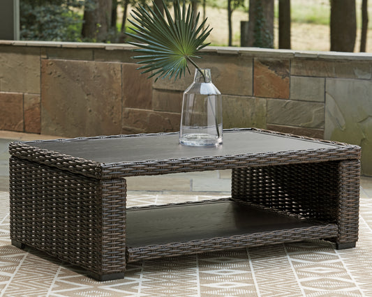 Bradenton Furniture Outlet - Ashley Furniture - Grasson Lane Outdoor - Square End Table / Brown - P783-702