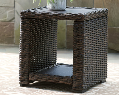 Bradenton Furniture Outlet - Ashley Furniture - Grasson Lane Outdoor - Square End Table / Brown - P783-702
