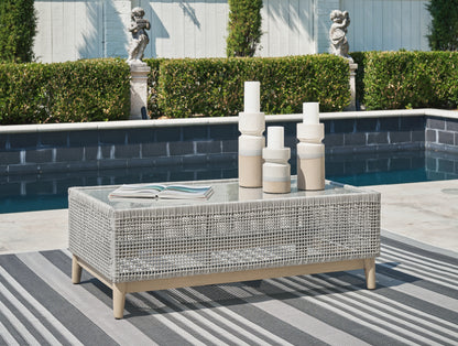 Bradenton Furniture Outlet - Ashley Furniture - Seton Creek Outdoor - Rectangular Cocktail Table / Gray - P798-701