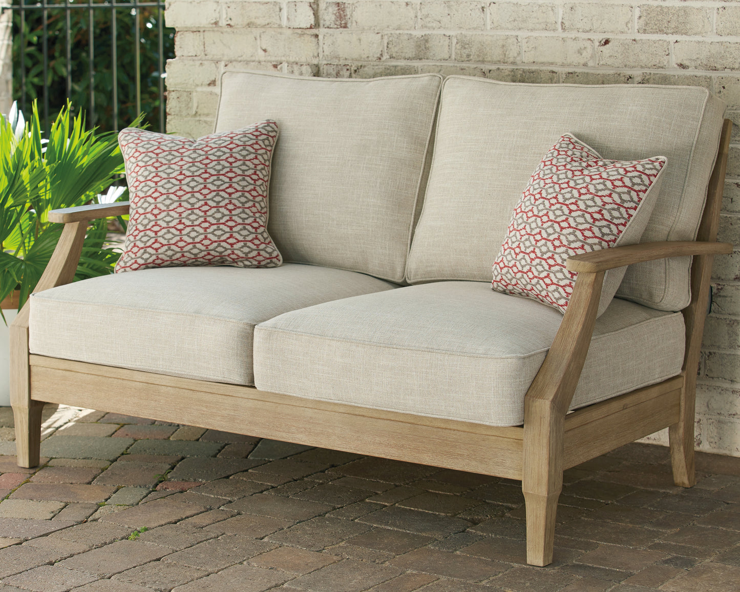 Bradenton Furniture Outlet - Ashley Furniture - Clare View Outdoor - Corner with Cushion / Beige - P801-877