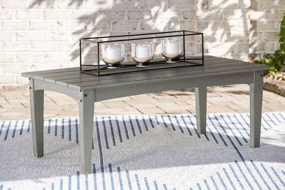 Bradenton Furniture Outlet - Ashley Furniture - Visola Outdoor - Rectangular Cocktail Table / Gray - P802-701