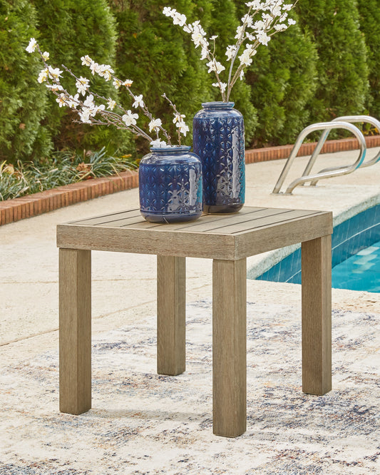 Bradenton Furniture Outlet - Ashley Furniture - Silo Point Outdoor - Square End Table / Brown - P804-702
