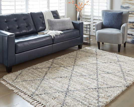 Bradenton Furniture Outlet - Ashley Furniture - Abdalah Rug - 5' x 7' Rug / Beige/Gray - R404622