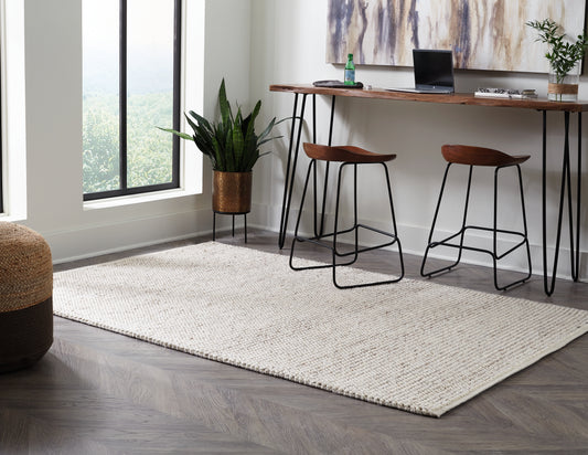 Bradenton Furniture Outlet - Ashley Furniture - Jossick Rug - 7'8" x 10' Rug / Cream/Taupe - R405101
