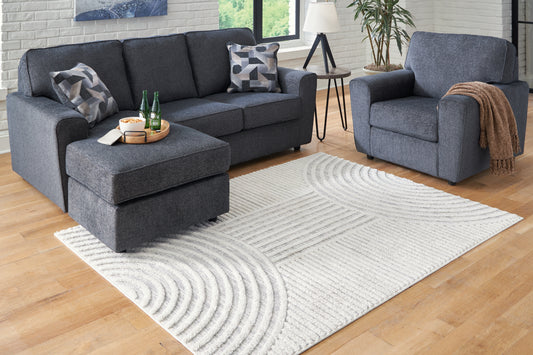 Bradenton Furniture Outlet - Ashley Furniture - Lambworth Rug - 5'3" x 7' Rug / Gray/Cream - R405342
