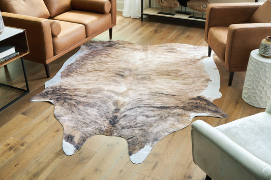 Bradenton Furniture Outlet - Ashley Furniture - Sportsmen Rug - 6'5" x 7'11" Rug / Brown - R406012