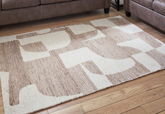 Bradenton Furniture Outlet - Ashley Furniture - Brynnfield Rug - 8' x 10' Rug / Beige/Brown - R406371