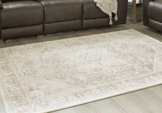 Bradenton Furniture Outlet - Ashley Furniture - Gatwell Rug - 5' x 7' Rug / Ivory/Gray/Tan - R406512