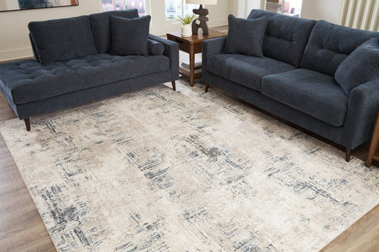 Bradenton Furniture Outlet - Ashley Furniture - Gentor Rug - 8' x 10' Rug / Blue/Ivory - R406521