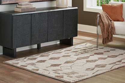 Bradenton Furniture Outlet - Ashley Furniture - Brettler Rug - 5' x 7' Rug / Beige/Brown - R406792