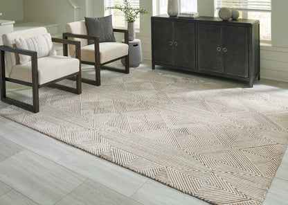 Bradenton Furniture Outlet - Ashley Furniture - Jadott Rug - 8' x 10' Rug / Beige/Brown - R406801