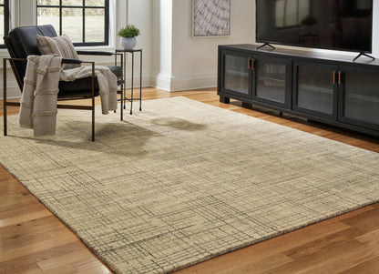 Bradenton Furniture Outlet - Ashley Furniture - Janston Rug - 8' x 10' Rug / Ivory/Gray/Tan - R406861