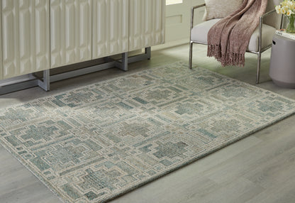 Bradenton Furniture Outlet - Ashley Furniture - Jossland Rug - 5' x 7' Rug / Green/Ivory - R406912