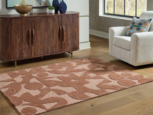 Bradenton Furniture Outlet - Ashley Furniture - Perrenton Rug - 8' x 10' Rug / Clay - R407201